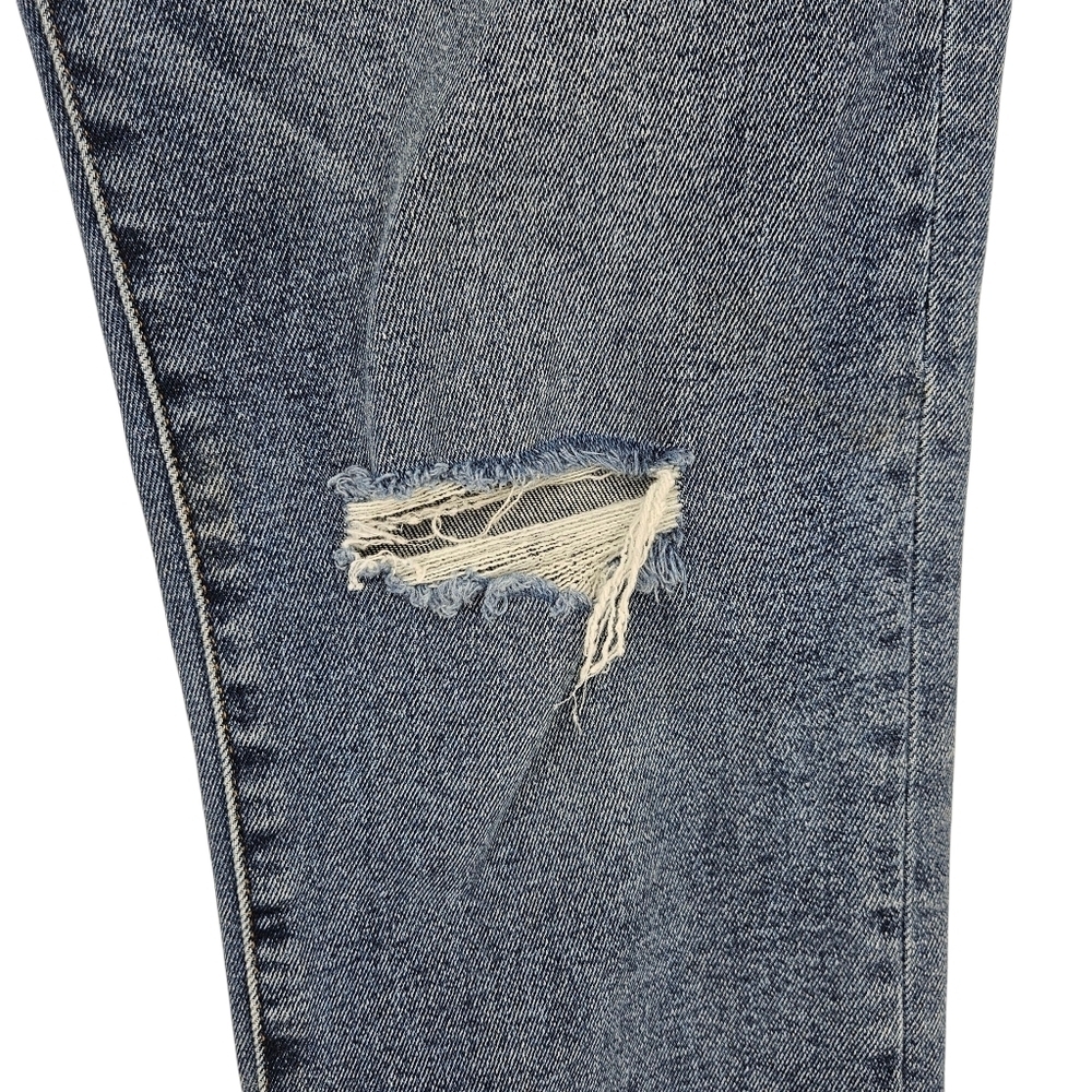 Pilcro Cigarette Slim Straight Jeans High Rise Dark Wash Distressed Denim 31 - Picture 5 of 14
